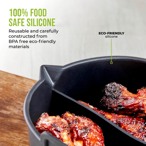 Tower Round Solid Tray With Divider