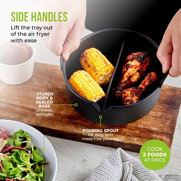 Tower Round Solid Tray With Divider