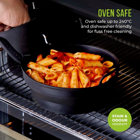 Tower Set of 2 Round Foldable Trays
