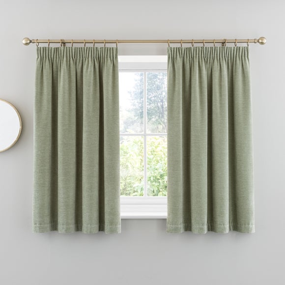 Vintage Chenille Pencil Pleat Curtains