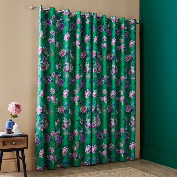 Milanna Blooms Eyelet Curtains