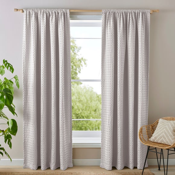 Emerson Waffle Slot Top Curtains