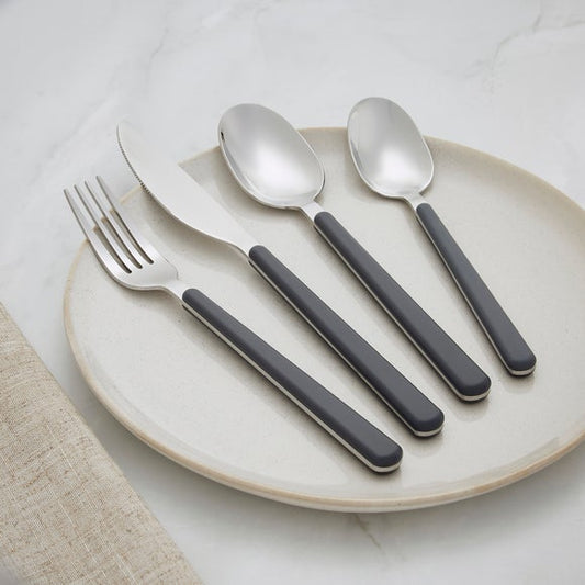 Arlo 16 Piece Graphite Cutlery Set