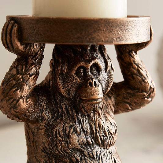 Orangutan Pillar Candle Holder