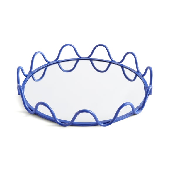Sophie Robinson Wavy Metal Mirrored Tray