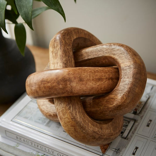 Chunky Knot Mango Wood Ornament