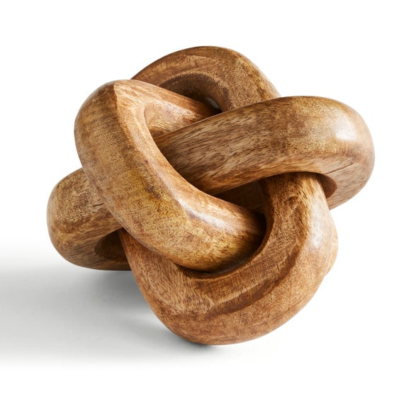 Chunky Knot Mango Wood Ornament