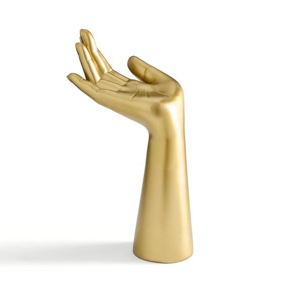 Gold Resin Hand Ornament