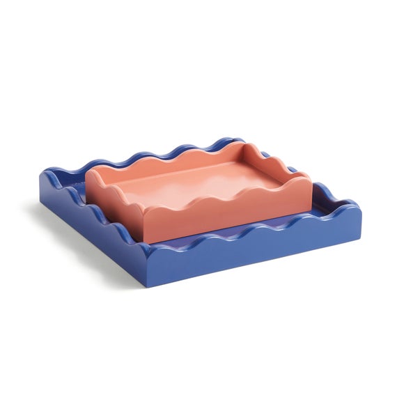 Sophie Robinson Set of 2 Wavy Edge Trays