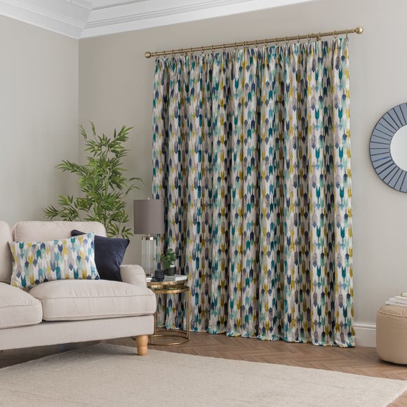 Kelso Pencil Pleat Velvet Curtains