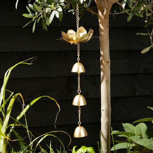 Lotus Gold Hanging Décor