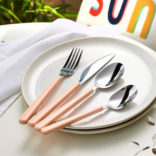 Arlo 16 Piece Cutlery Set Apricot