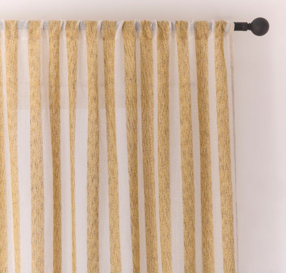 Lettie Stripe Slot Top Voile Panel