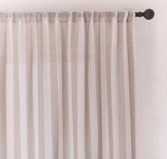 Lettie Stripe Slot Top Voile Panel