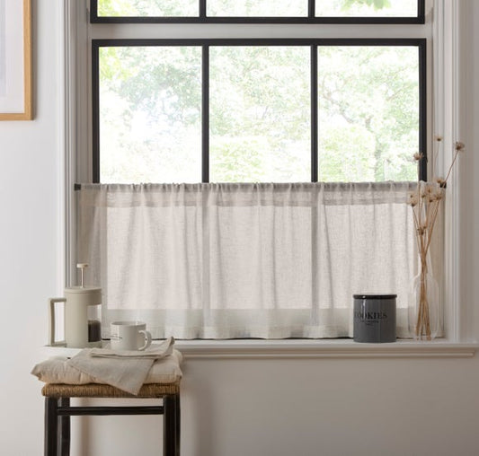 Marley Linen Slot Top Voile Panel