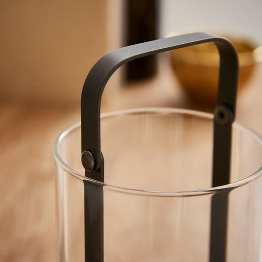 Industrial Glass & Metal Lantern