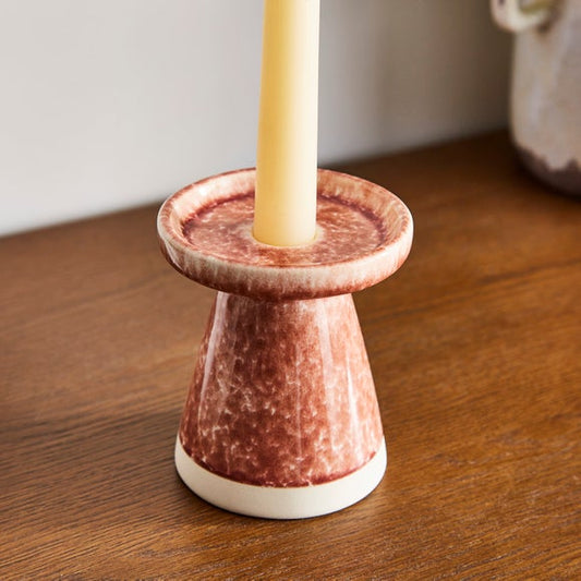 Churchgate Reactive Glaze Ceramic Candle Holder