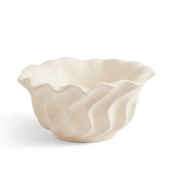 Organic Twist Ceramic Decorative Bowl