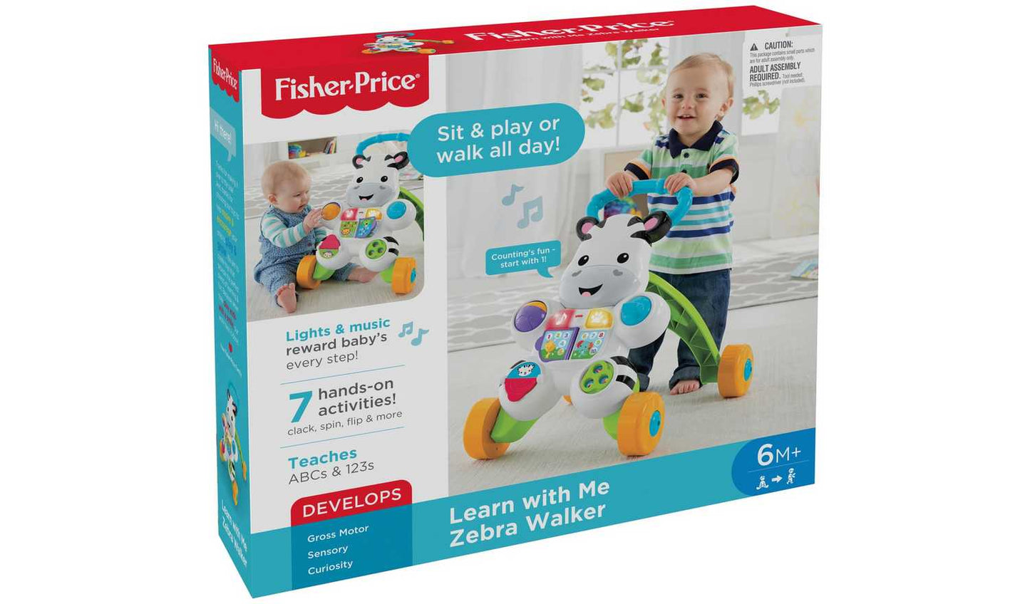 Fisher-Price Learn with Me Baby Walker-Zebra