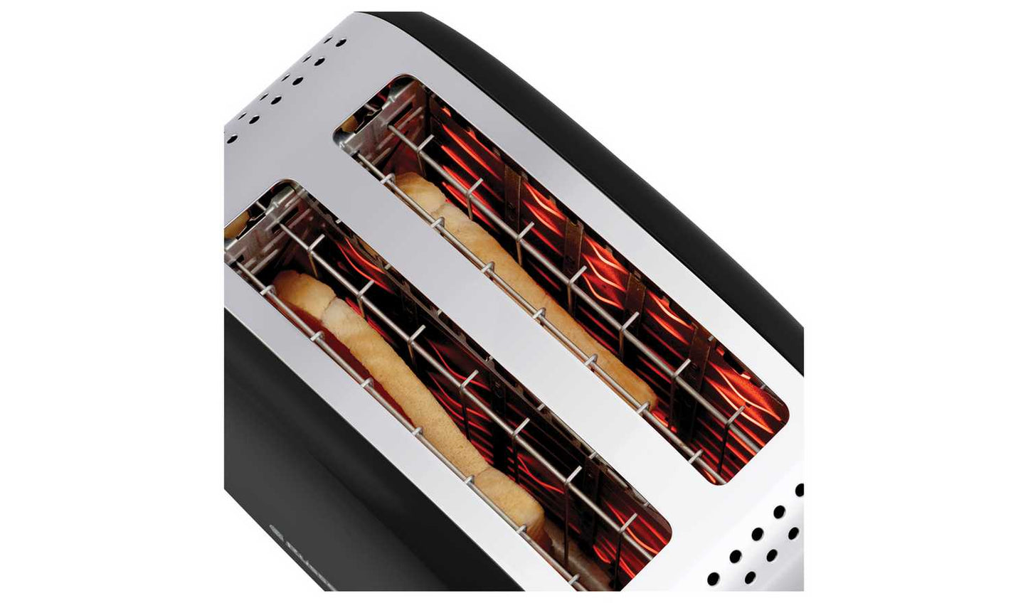 Russell Hobbs Stainless Steel 2 Slice Black Toaster 26550