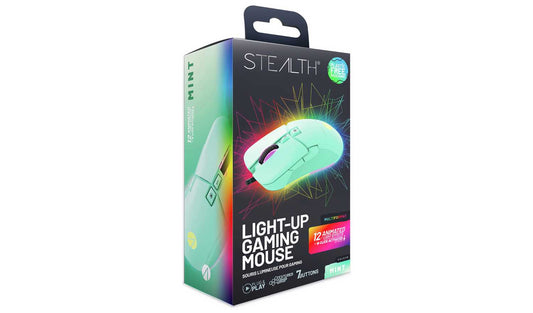 STEALTH Light-Up USB Gaming Mouse - Mint