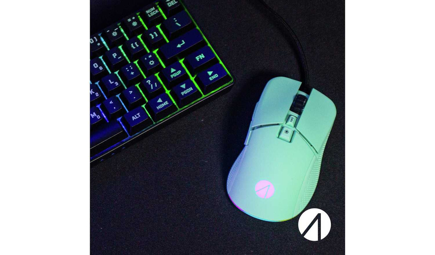 STEALTH Light-Up USB Gaming Mouse - Mint