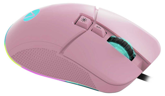 STEALTH Light-Up USB Gaming Mouse - Blush