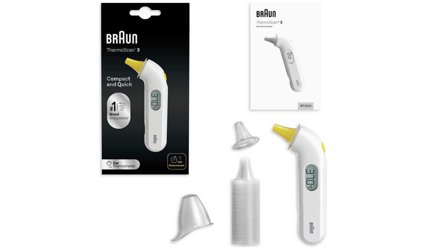 Braun IRT3030 ThermoScan 3 Ear Thermometer
