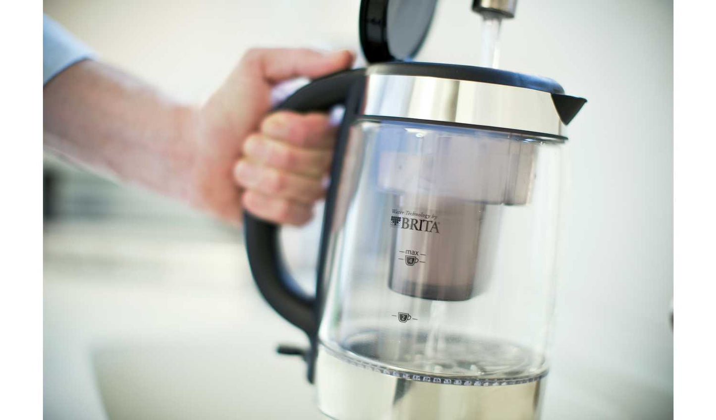 Russell Hobbs Brita Purity Filter Glass Kettle 20760-10