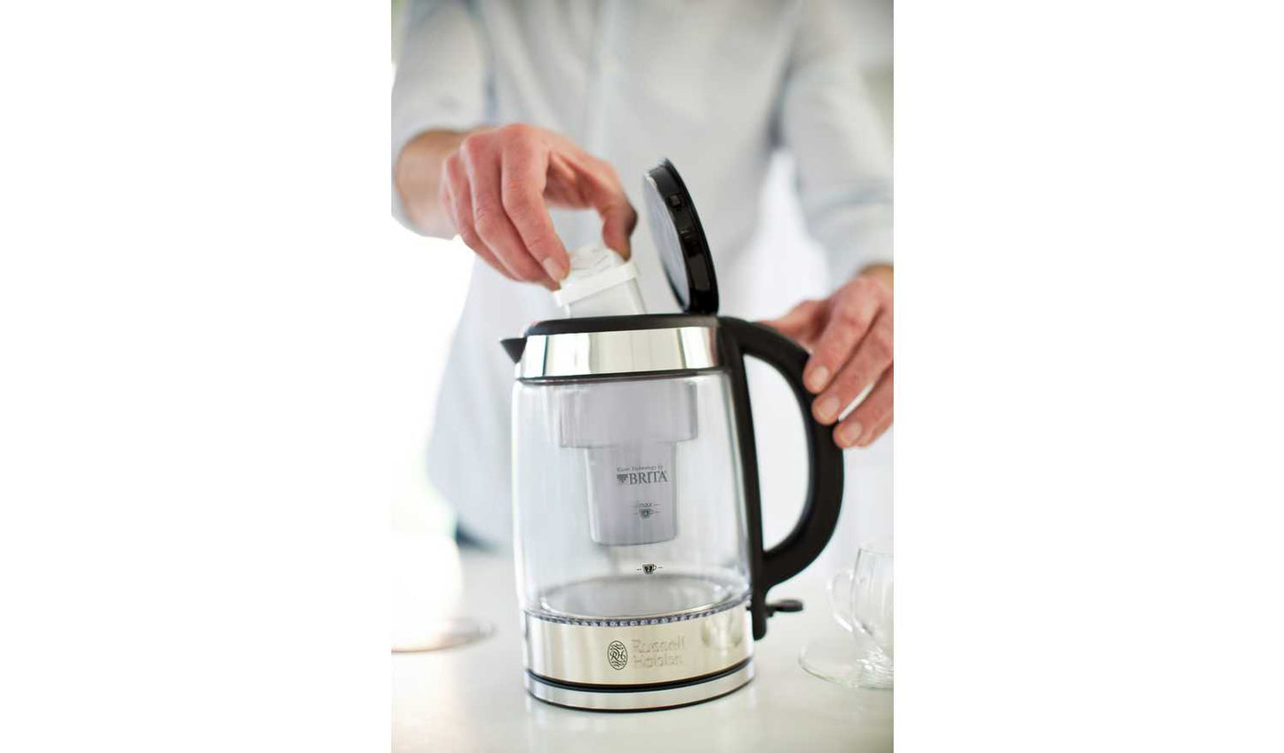 Russell Hobbs Brita Purity Filter Glass Kettle 20760-10