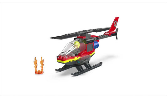 LEGO City Fire Rescue Helicopter Toy Vehicle Set 60411