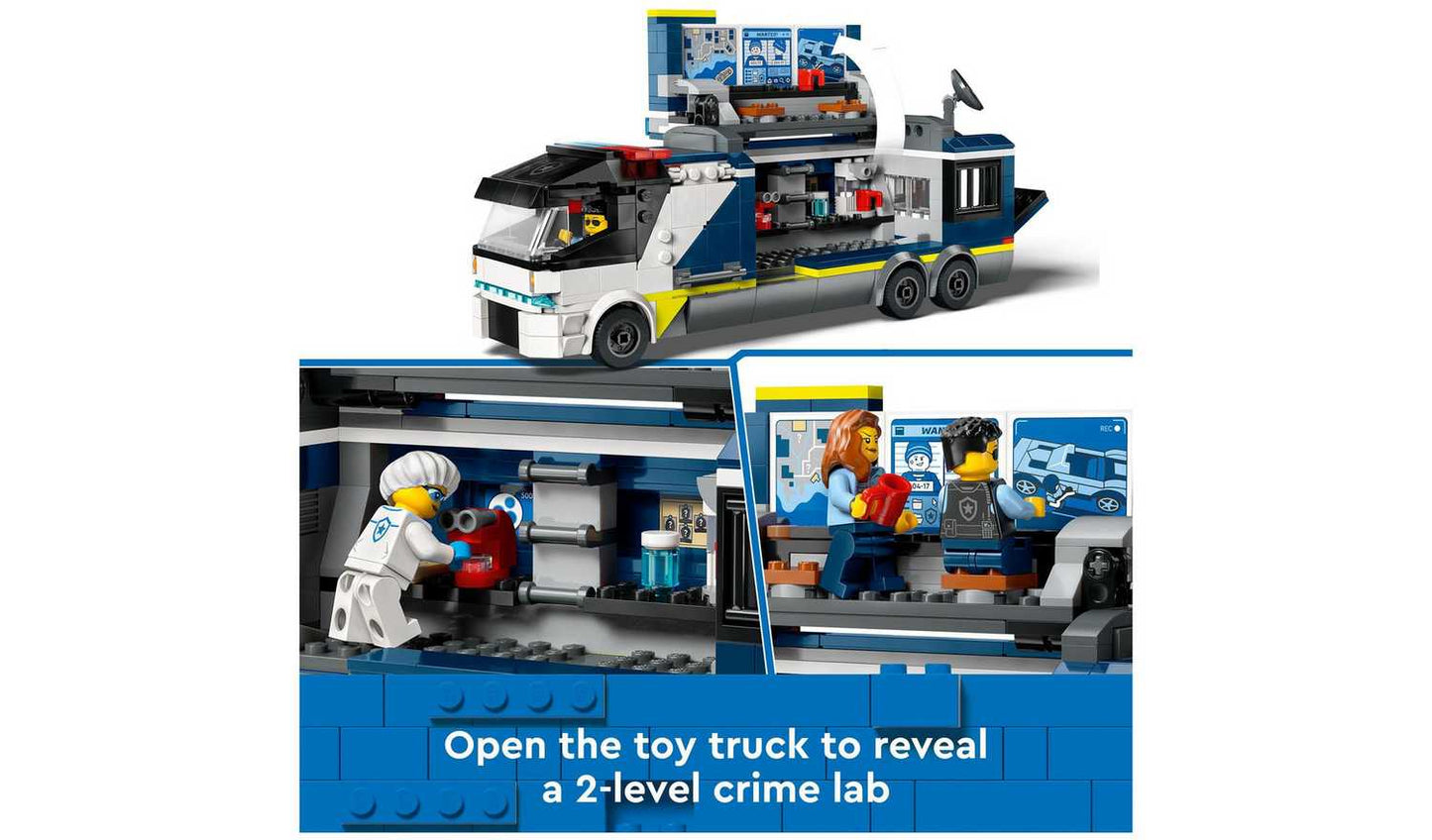 LEGO City Police Mobile Crime Lab Truck Toy Set 60418