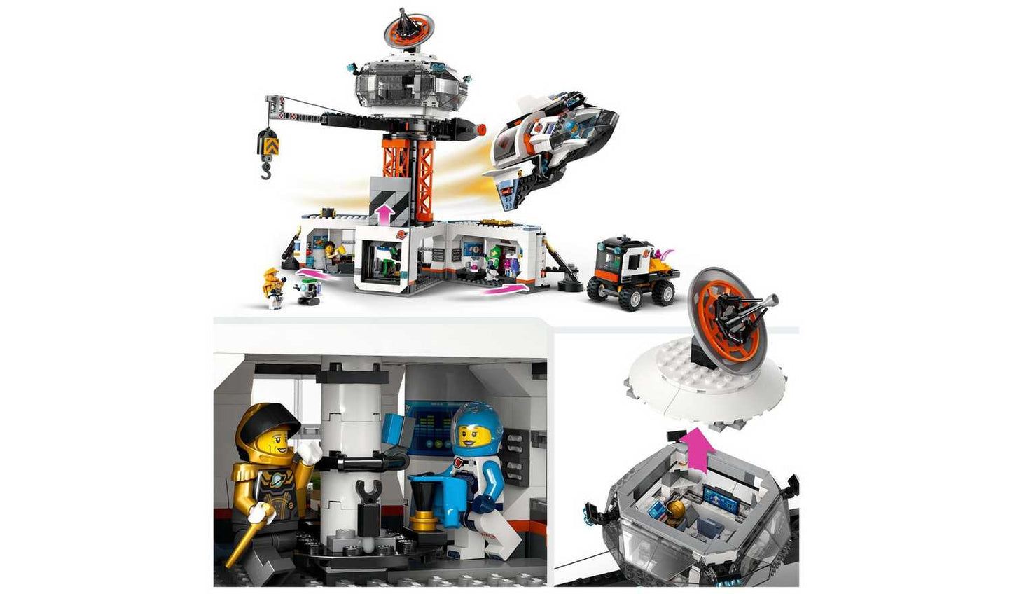 LEGO City Space Base and Rocket Launchpad Toy Playset 60434