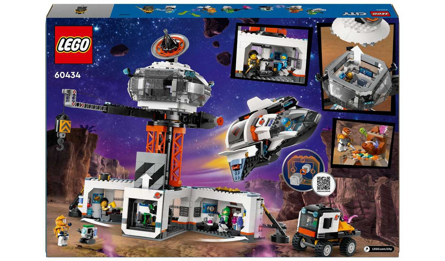 LEGO City Space Base and Rocket Launchpad Toy Playset 60434