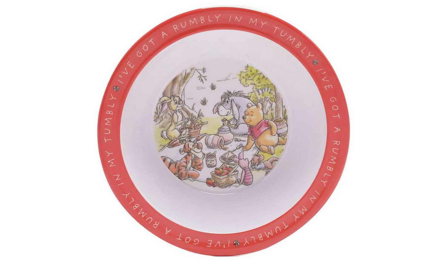 Disney Winnie The Pooh Kids Plastic Dinner Set