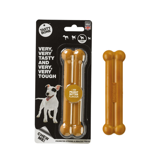 TastyBone Peanut Butter Dog Chew Toy Small/Medium