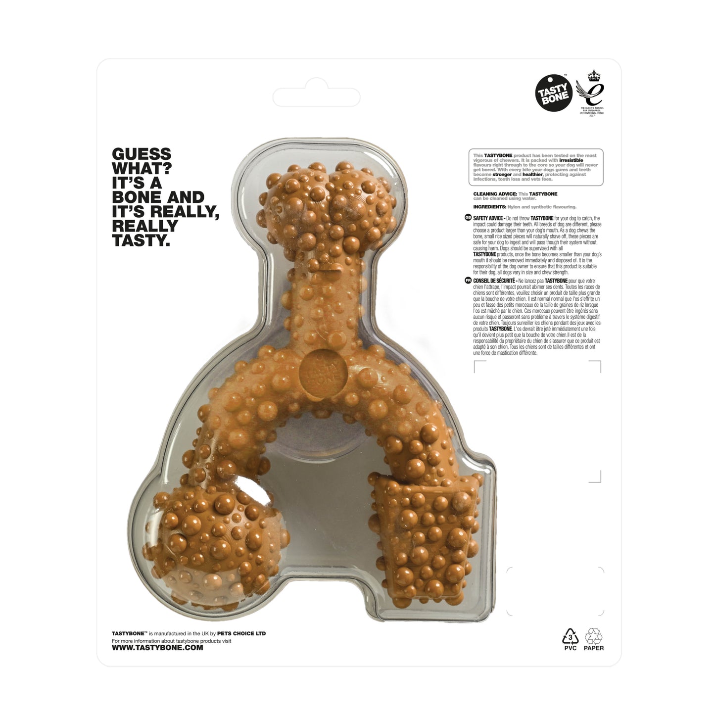 TastyBone Trio Lamb Flavour Dog Chew Toy Brown Large/X Large