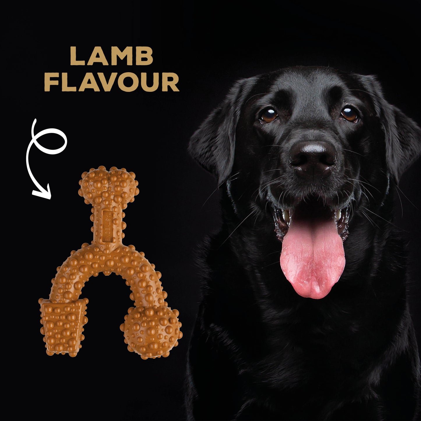 TastyBone Trio Lamb Flavour Dog Chew Toy Brown Large/X Large