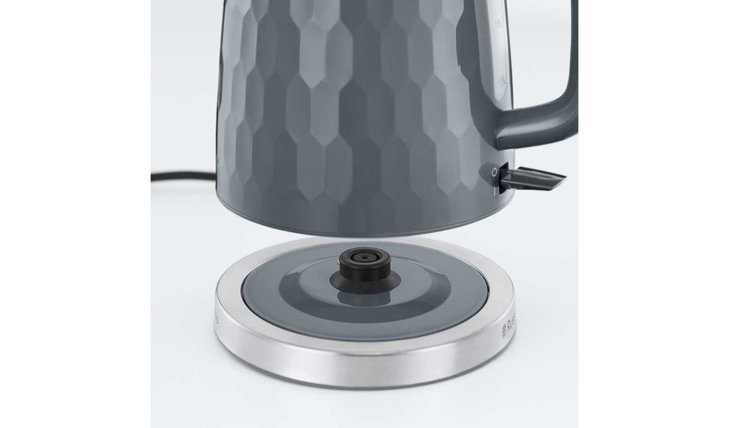 Russell Hobbs Honeycomb Grey Plastic Kettle 26053