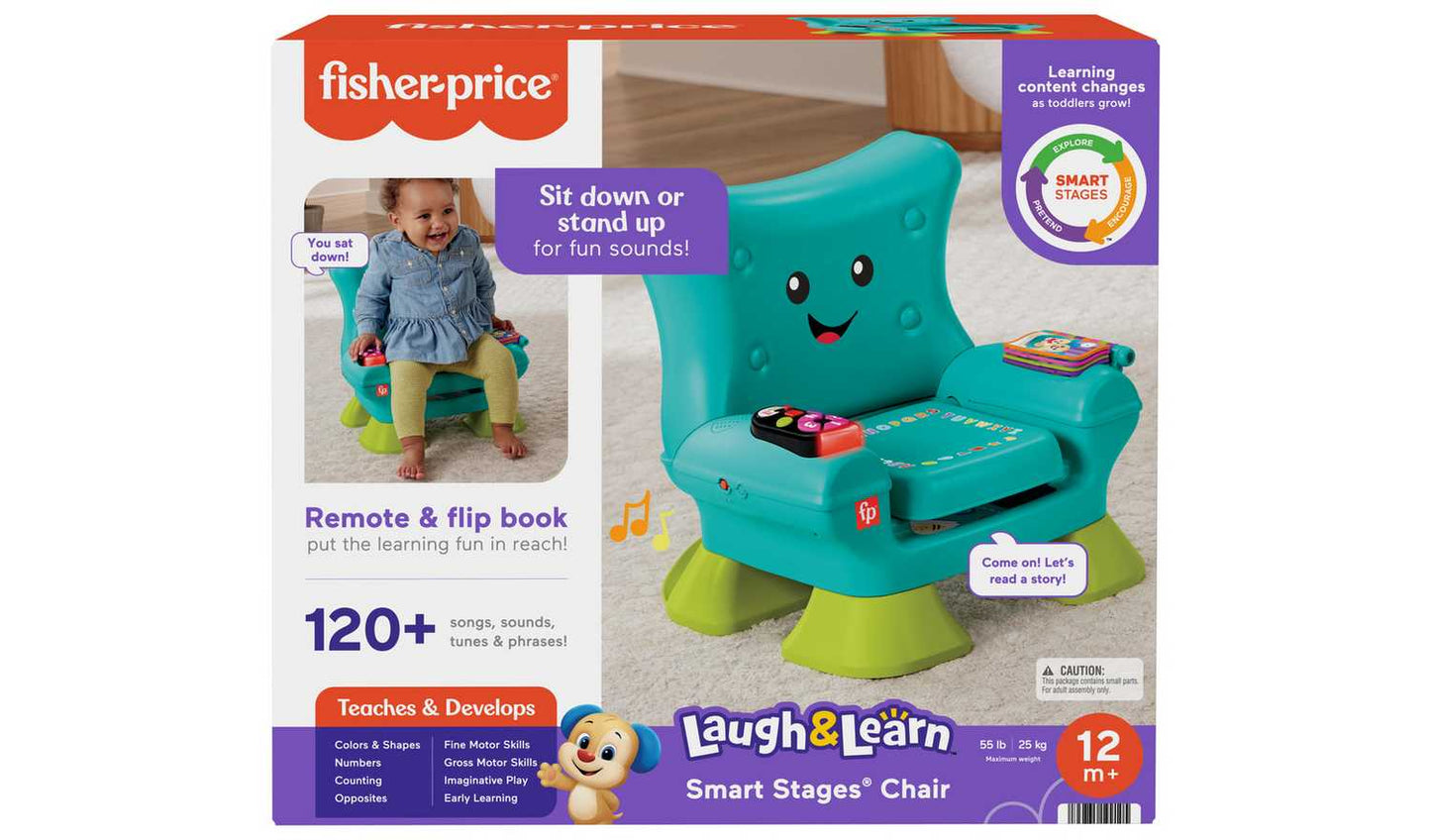 Fisher-Price Smart Stages Chair Electronic Learning Toy Teal