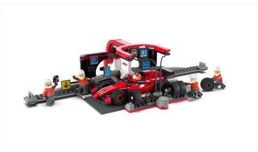 LEGO City F1 Pit Stop & Pit Crew with Ferrari Car Toy 60443