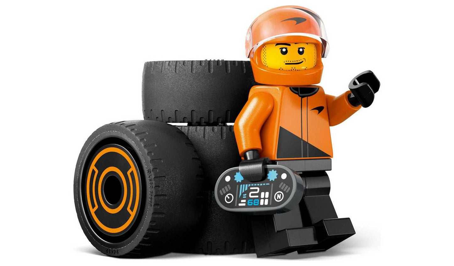 LEGO City F1 Driver with McLaren Race Car Toy Playset 60442