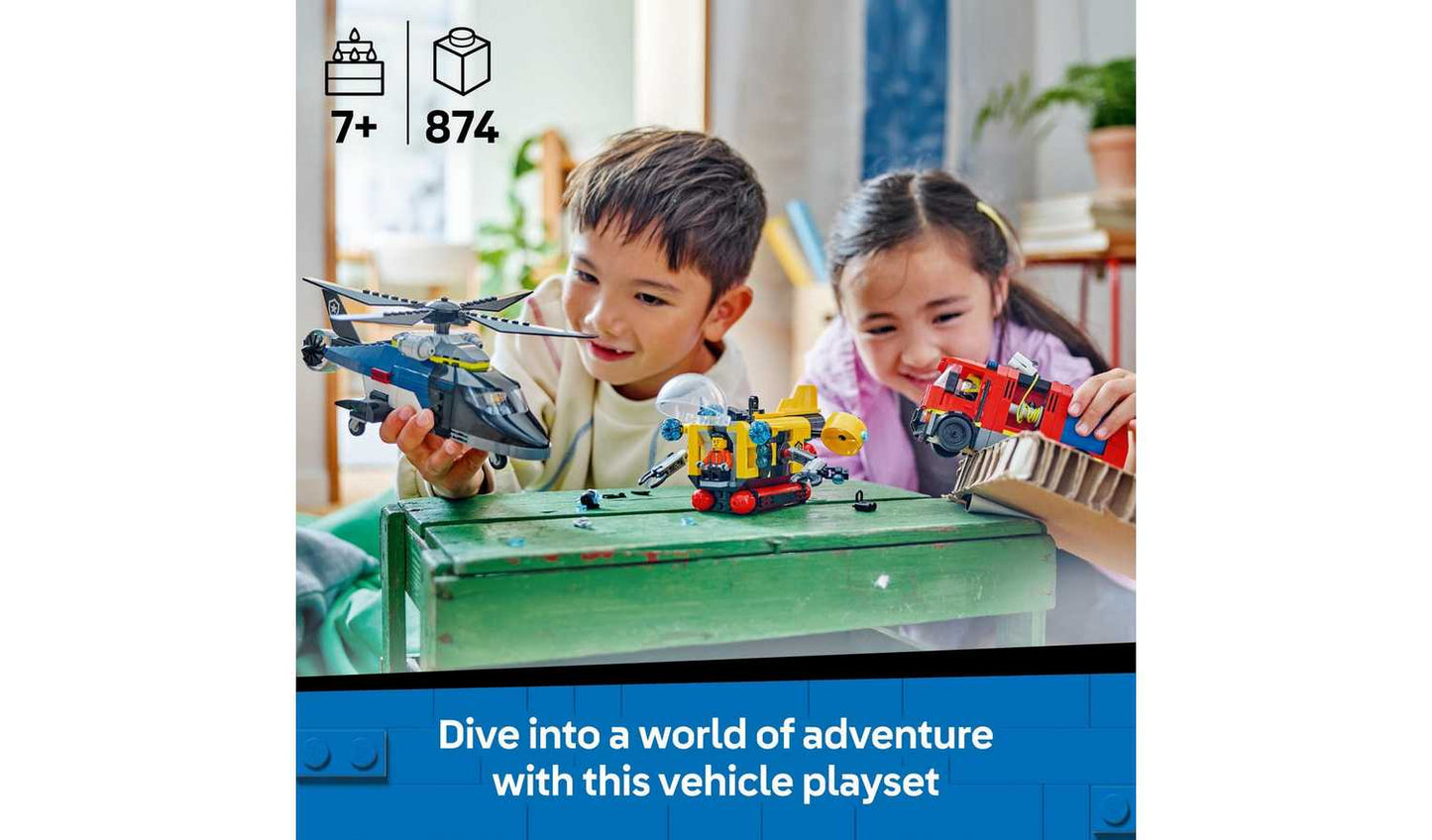 LEGO City Helicopter, Fire Engine & Submarine Remix 60462