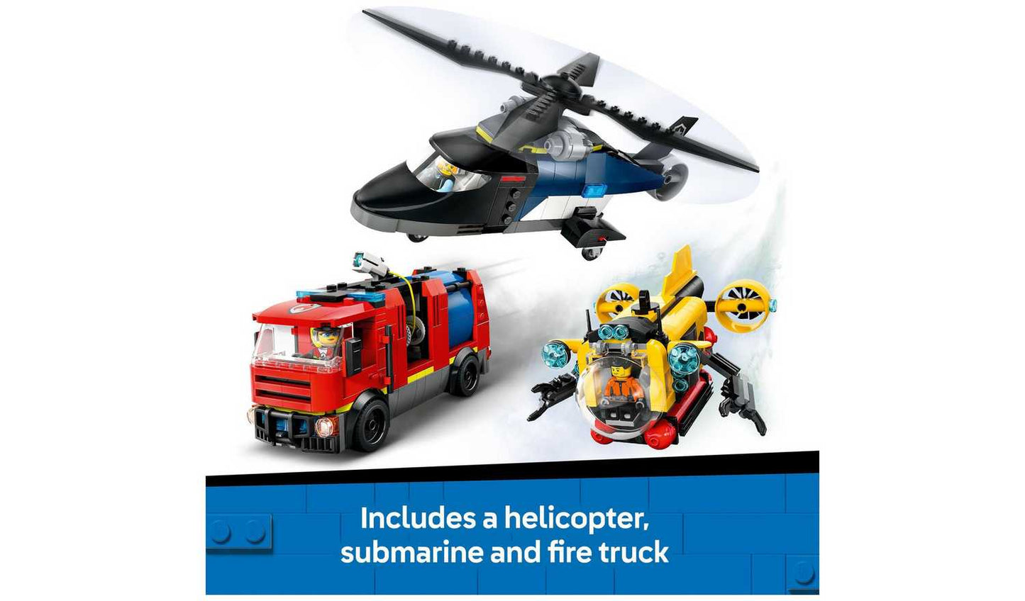 LEGO City Helicopter, Fire Engine & Submarine Remix 60462