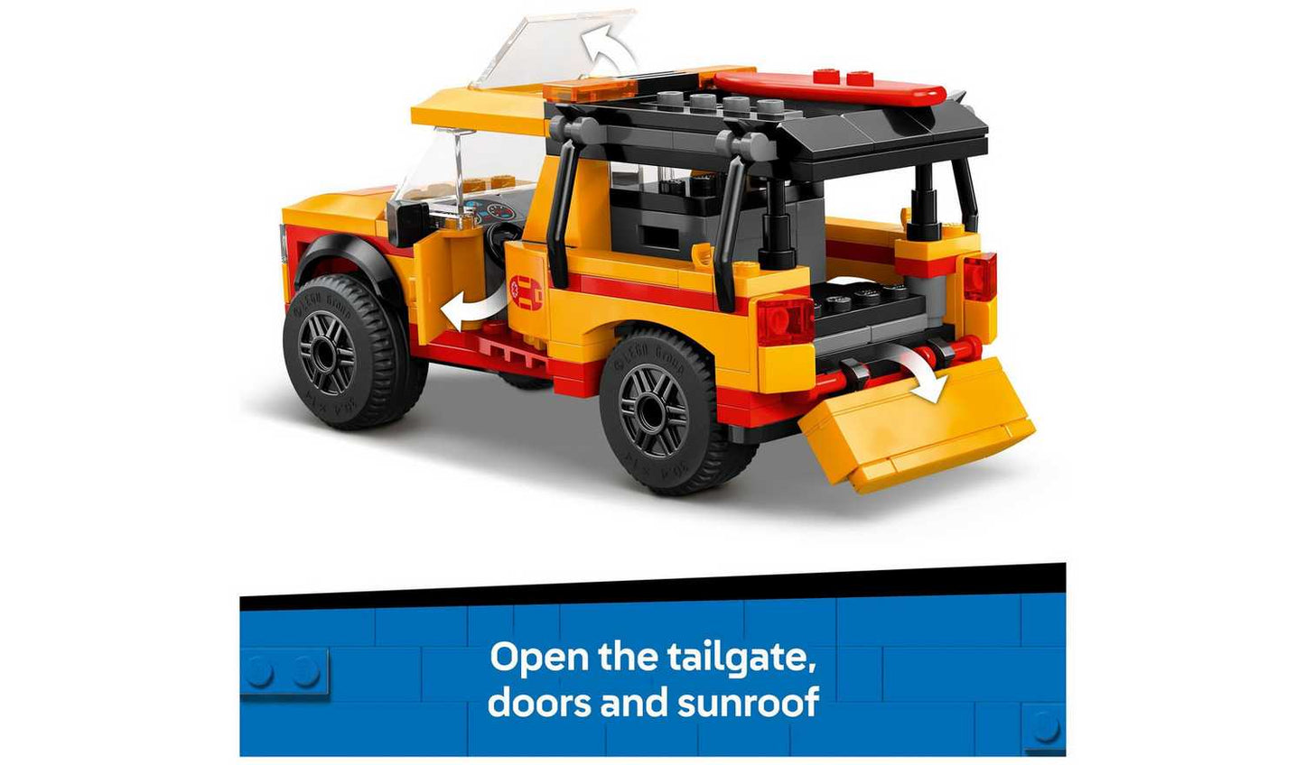 LEGO City Lifeguard Beach Rescue Truck & Shark Toys 60453