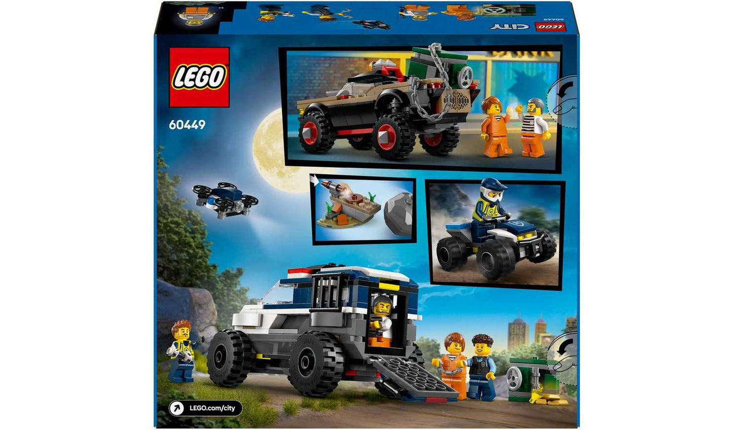 LEGO City Off-Road Police Car Chase, Building Toy Set 60449