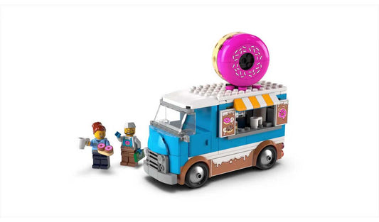 LEGO City Doughnut Truck Toy, Set with 2 Minifigures 60452