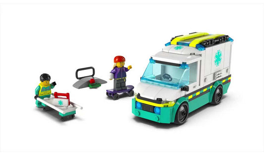 LEGO City Emergency Ambulance Toy Set with Minifigures 60451