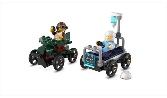 LEGO City Aeroplane vs. Hospital Bed Race Car Pack 60459