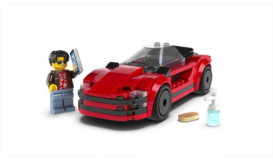 LEGO City Red Sports Car, Toy Supercar Vehicle Set 60448